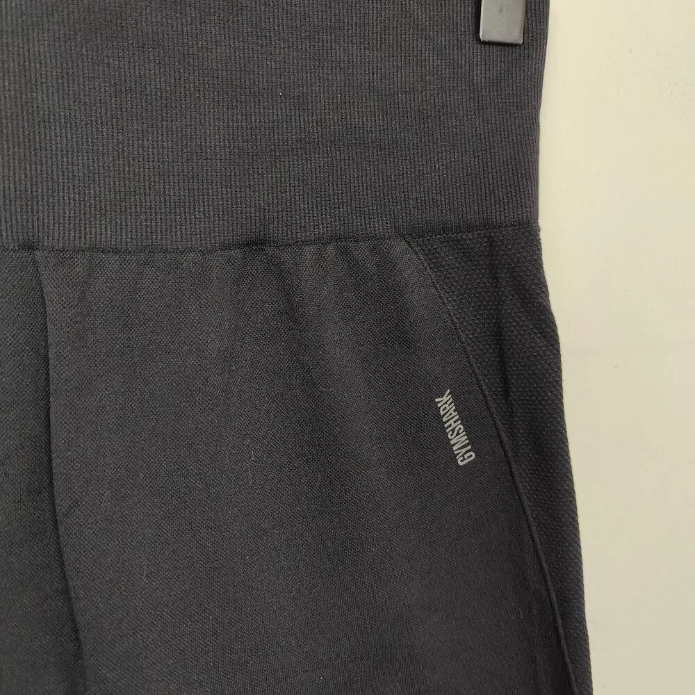 Gymshark Vital Seamless Shorts Womens Small‎ Black High Waist Yoga Gym